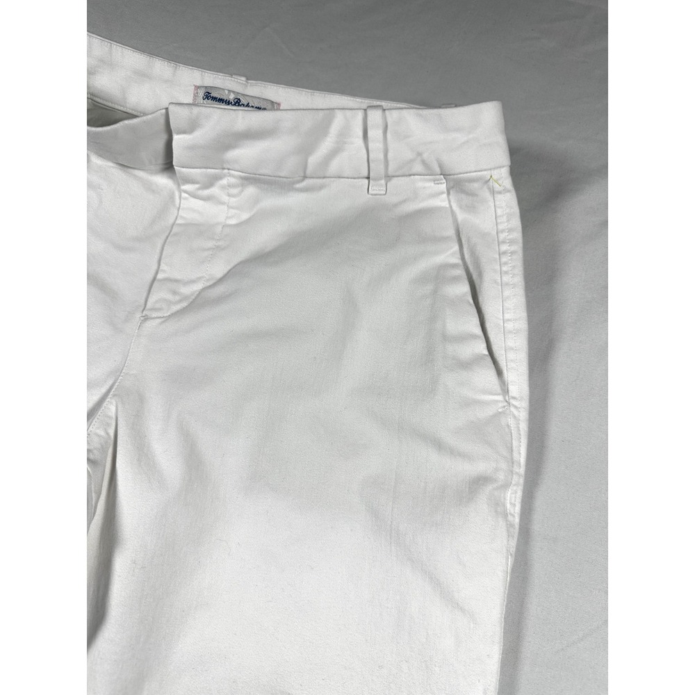 Tommy Bahama Womens White Cotton Blend Crop Chino Pants Size 6 - Picture 3 of 5